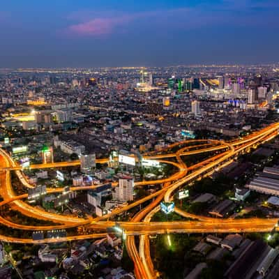 View from Sky Baiyoke Tower, Bangkok, Thailand