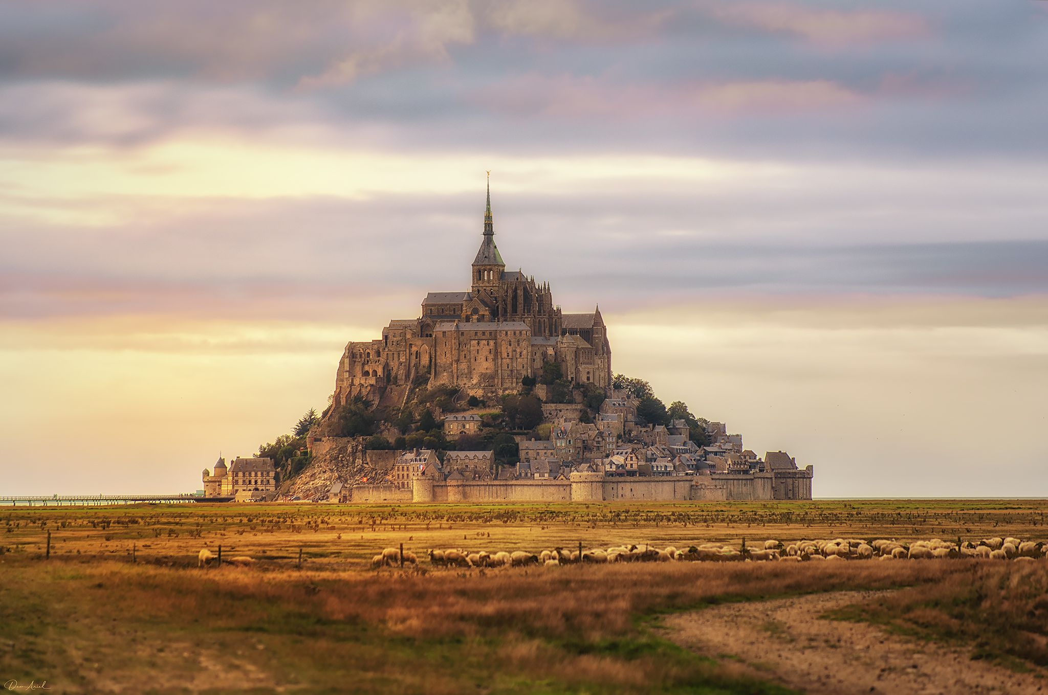 View on Mont Saint Michel, France