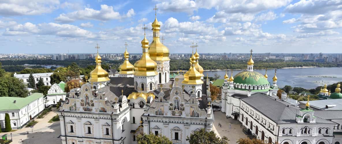 View over Dormition Cathedral from Beltower