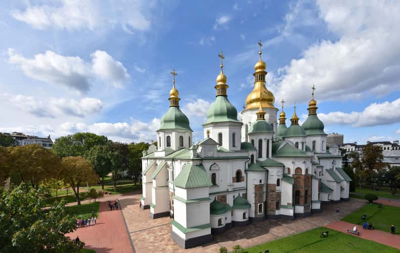 View over St Sophia from belltower