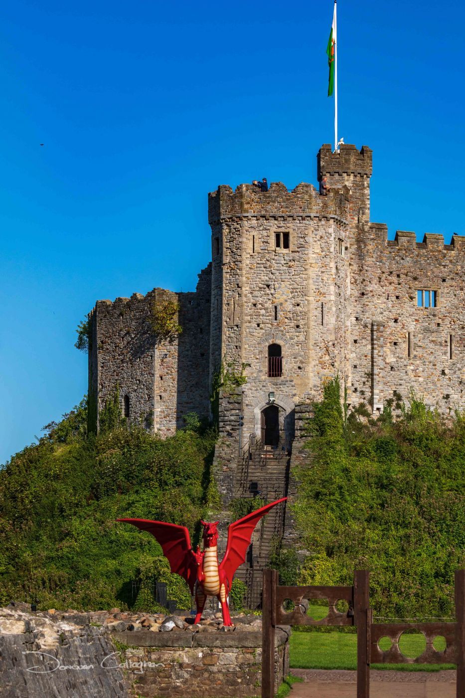 Wales Cardiff Castle Red Dragon, United Kingdom