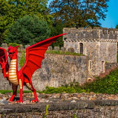 Wales Cardiff Castle Red Dragon, United Kingdom