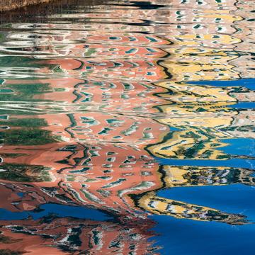 Water reflections in Venice, Italy