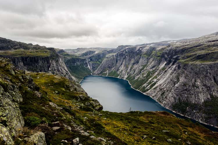 Waterfalls near Trolltunga/Norway