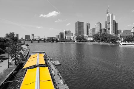 Yellow at the river Main, Frankfurt am Main