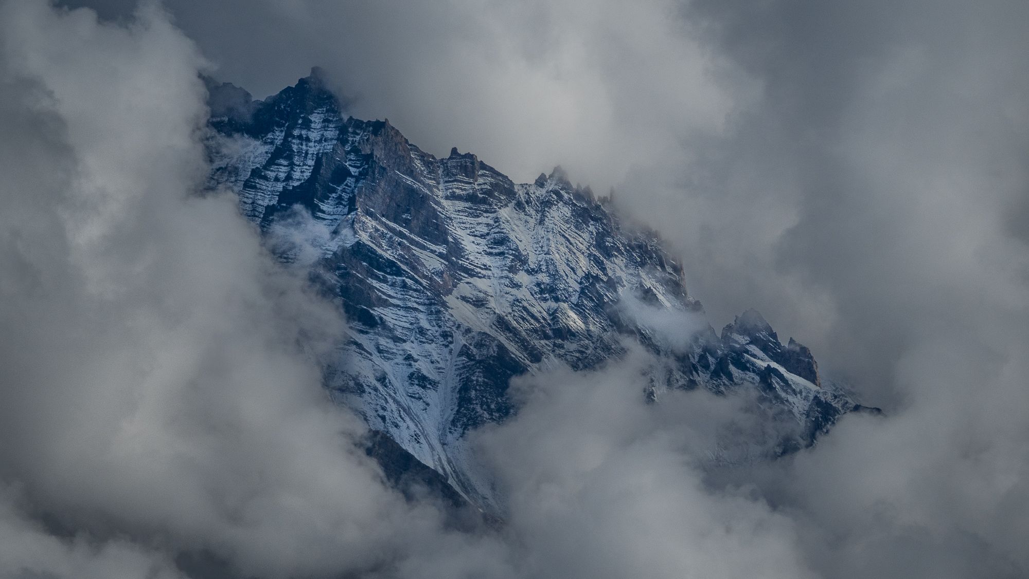 A spot of unknown mountain, Nepal