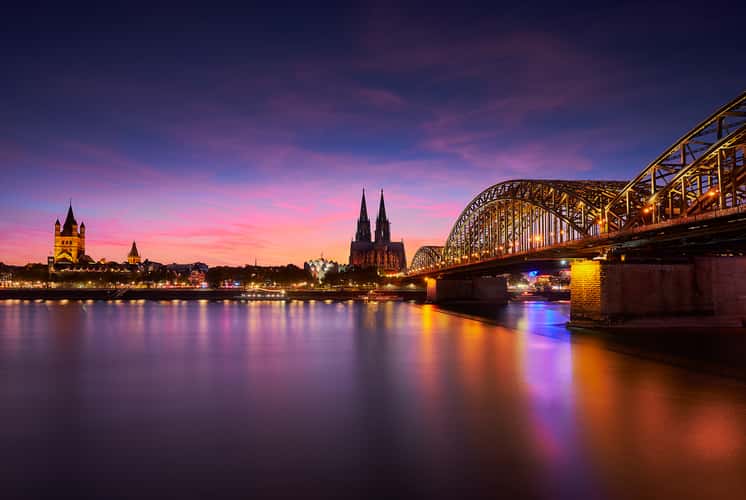 Hohenzollern Bridge with Cologne Cathedral, Cologne
