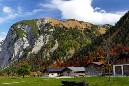 Ahornboden at indian summer