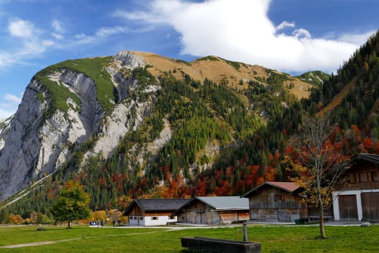 Ahornboden at indian summer