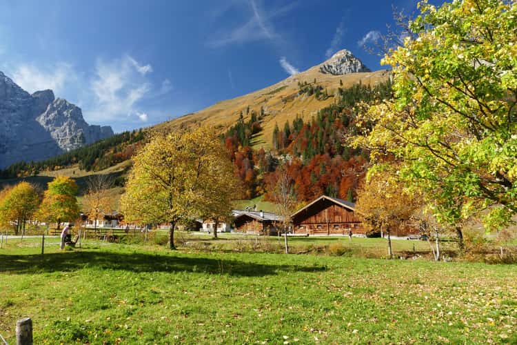 Ahornboden at indian summer