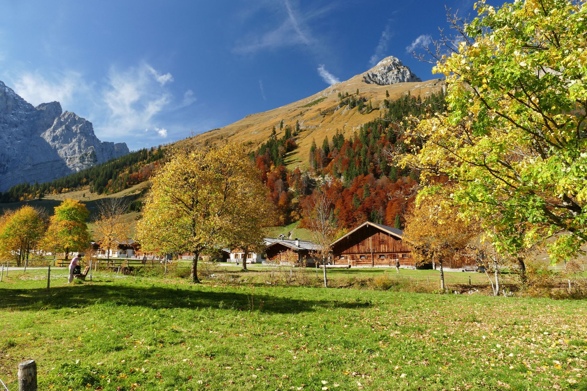 Ahornboden at indian summer, Austria