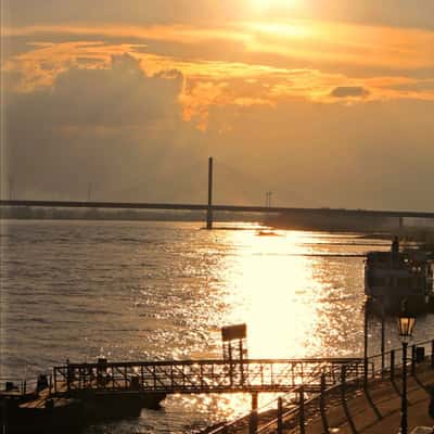 Rhine in Rees, Germany