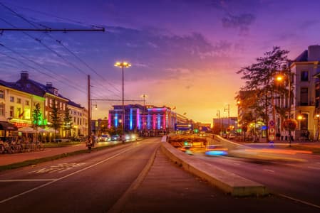 Arnhem Center at night