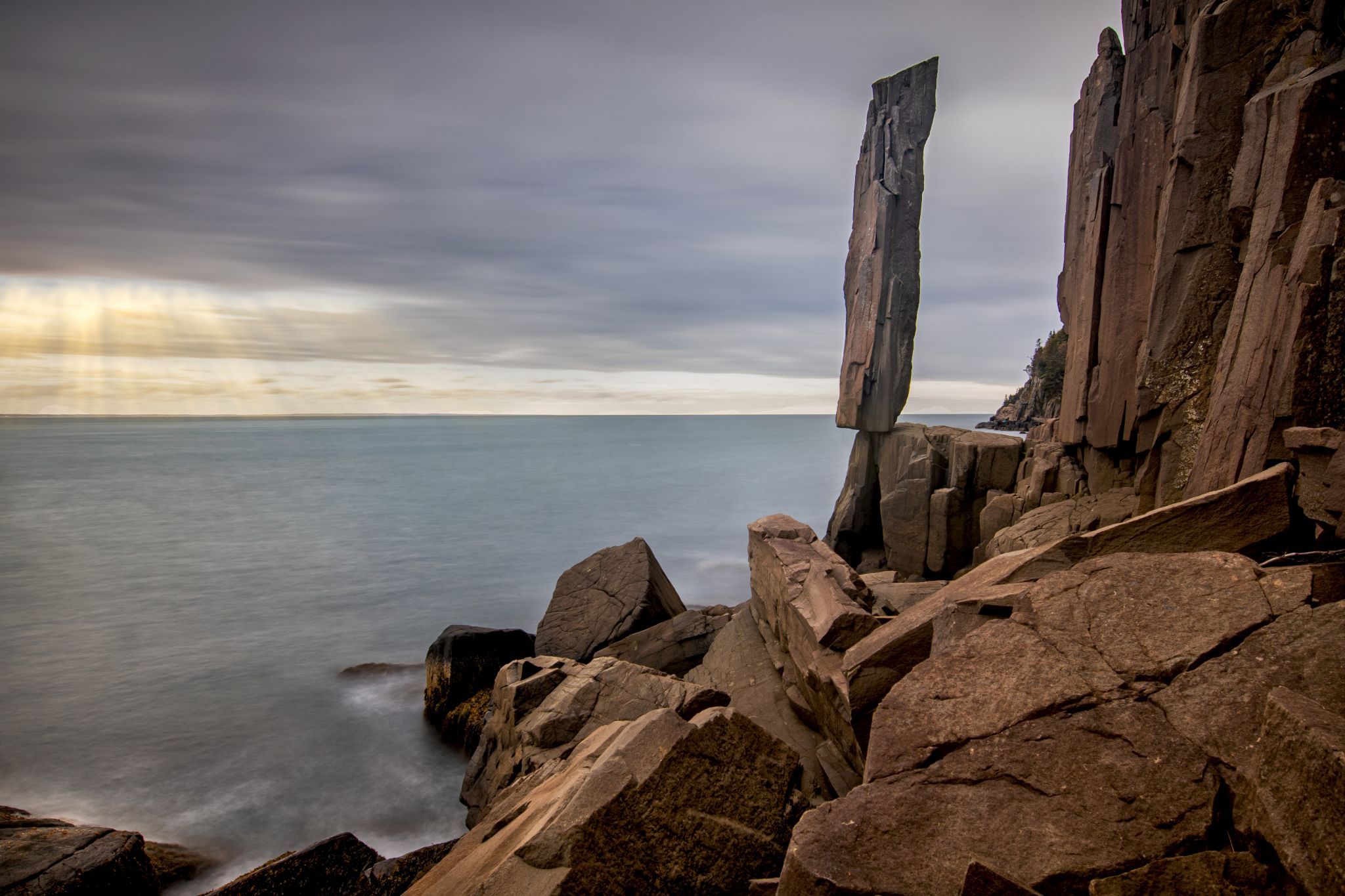 Balancing Rock, Nova Scotia, Canada