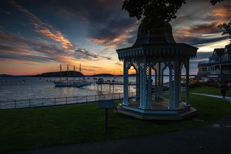 Bar Harbor Maine Cannon Sunrise