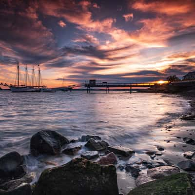 Bar Harbor Maine Cannon Sunrise, USA