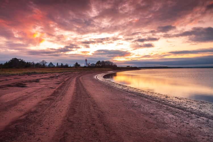 Beach Point Sunset Murray River Prince Edward Island