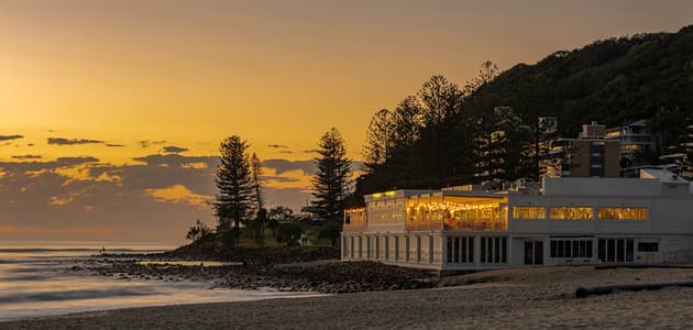 Beach restaurant on the Gold Coast