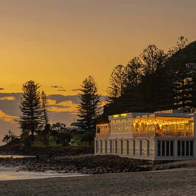 Beach restaurant on the Gold Coast, Australia