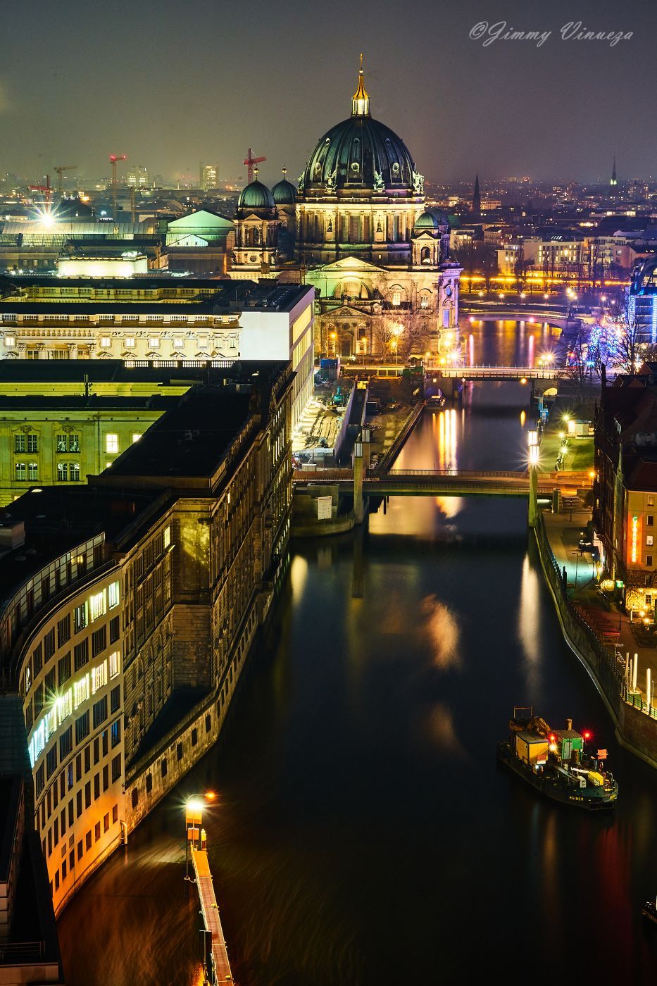 Berlin Skyline from Fischerinsel Skyscraper, Germany