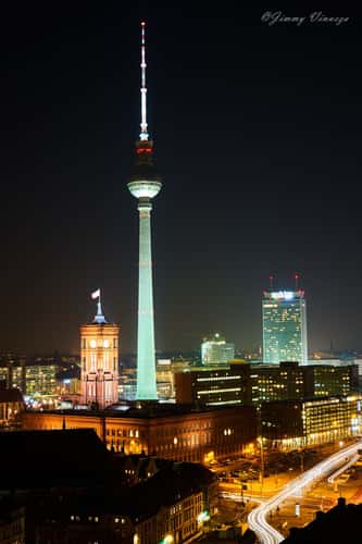 Berlin Skyline from Fischerinsel Skyscraper