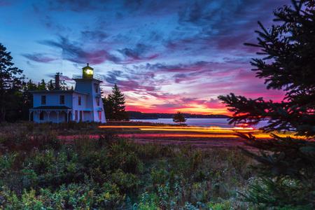 Blockhouse Point Lighthouse sunrise, Prince Edward Island
