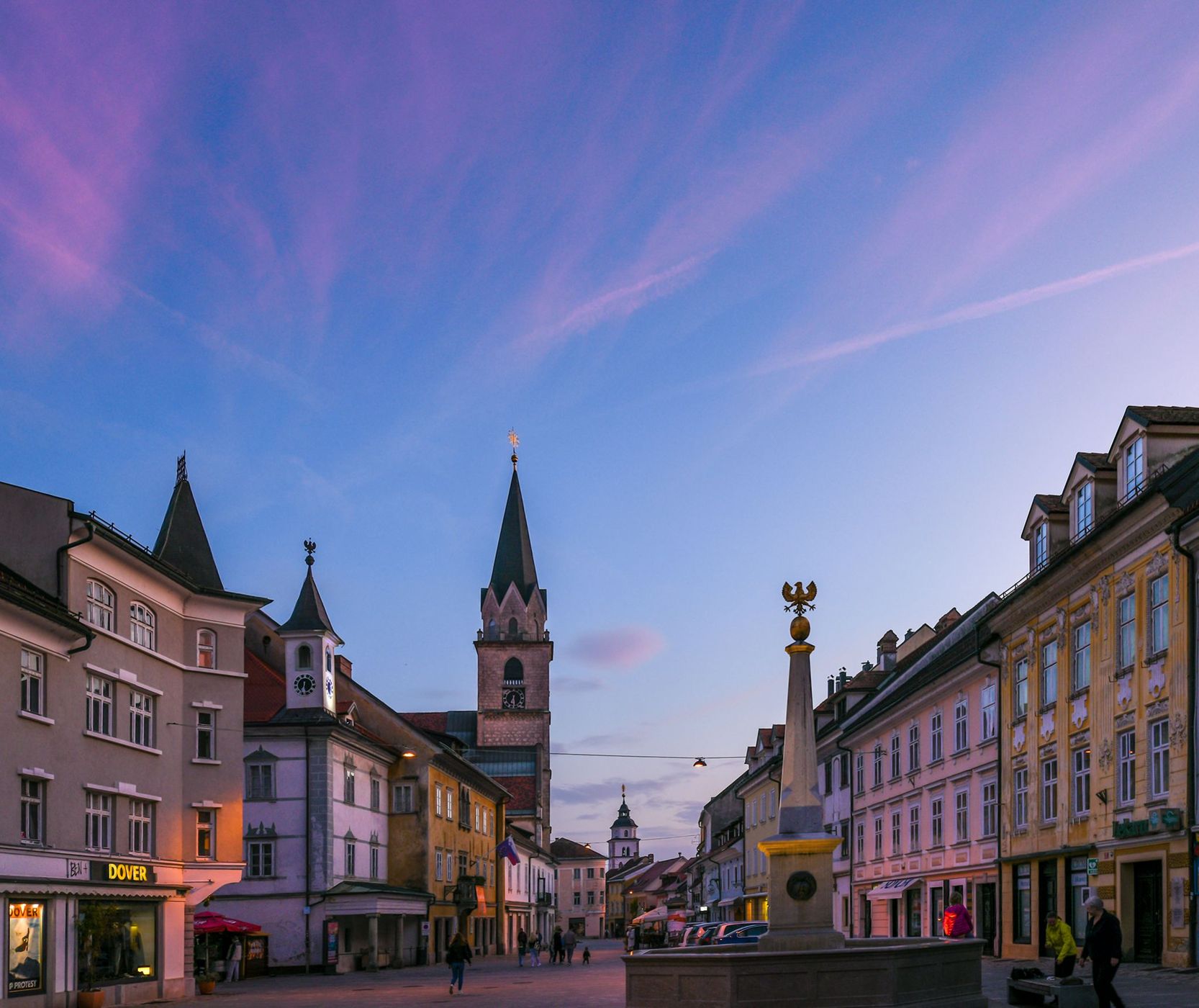 Blue hour in Kranj, Slovenia, Slovenia