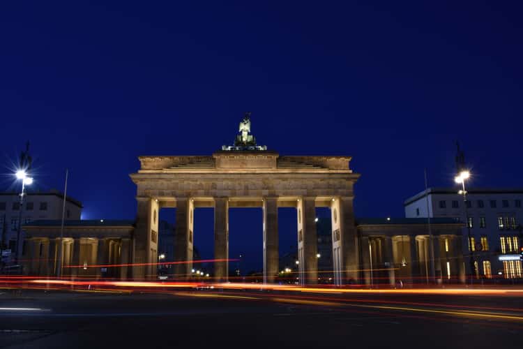 Brandenburg Gate from behind, Berlin