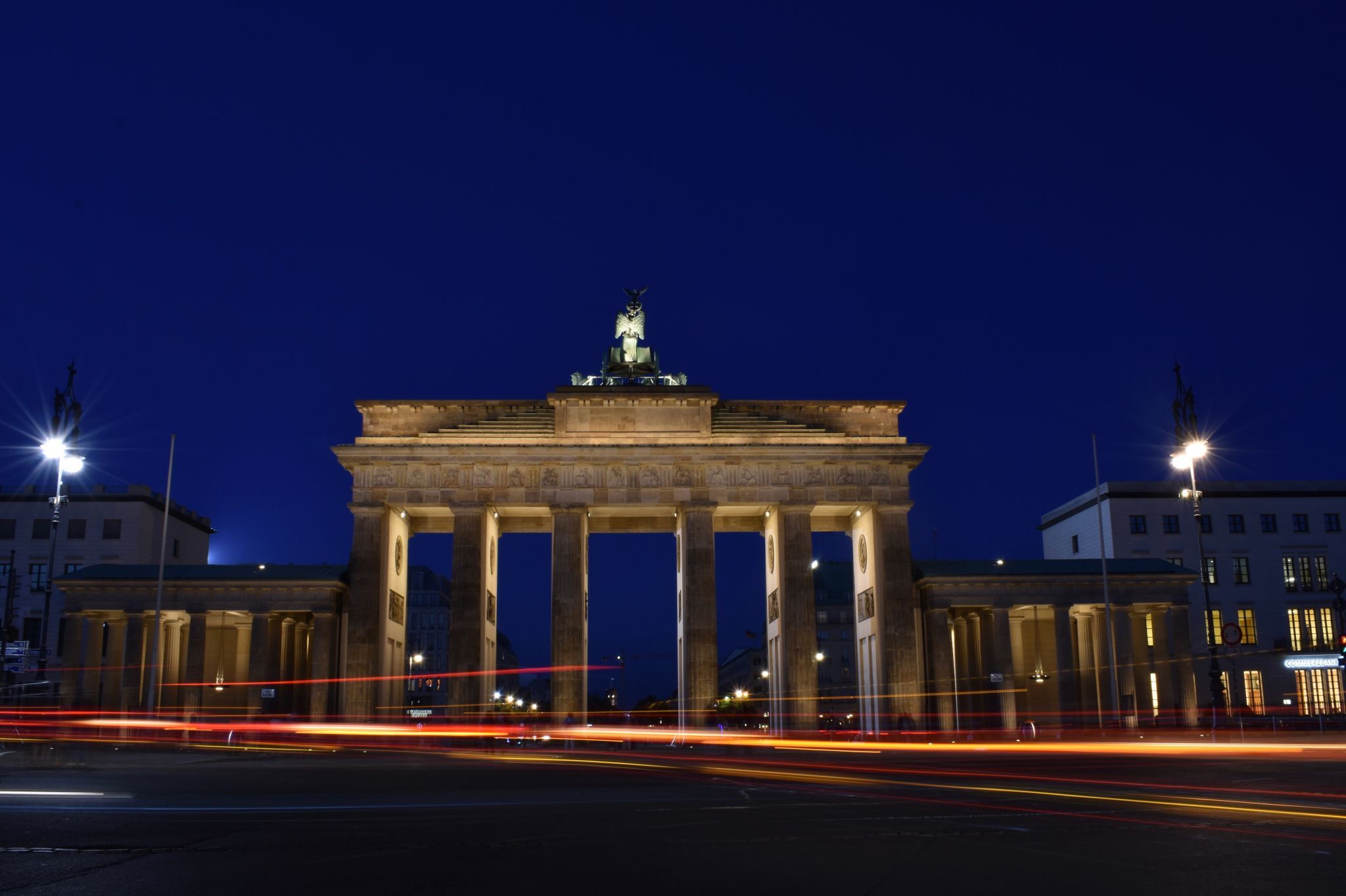 Brandenburg Gate from behind, Berlin, Germany