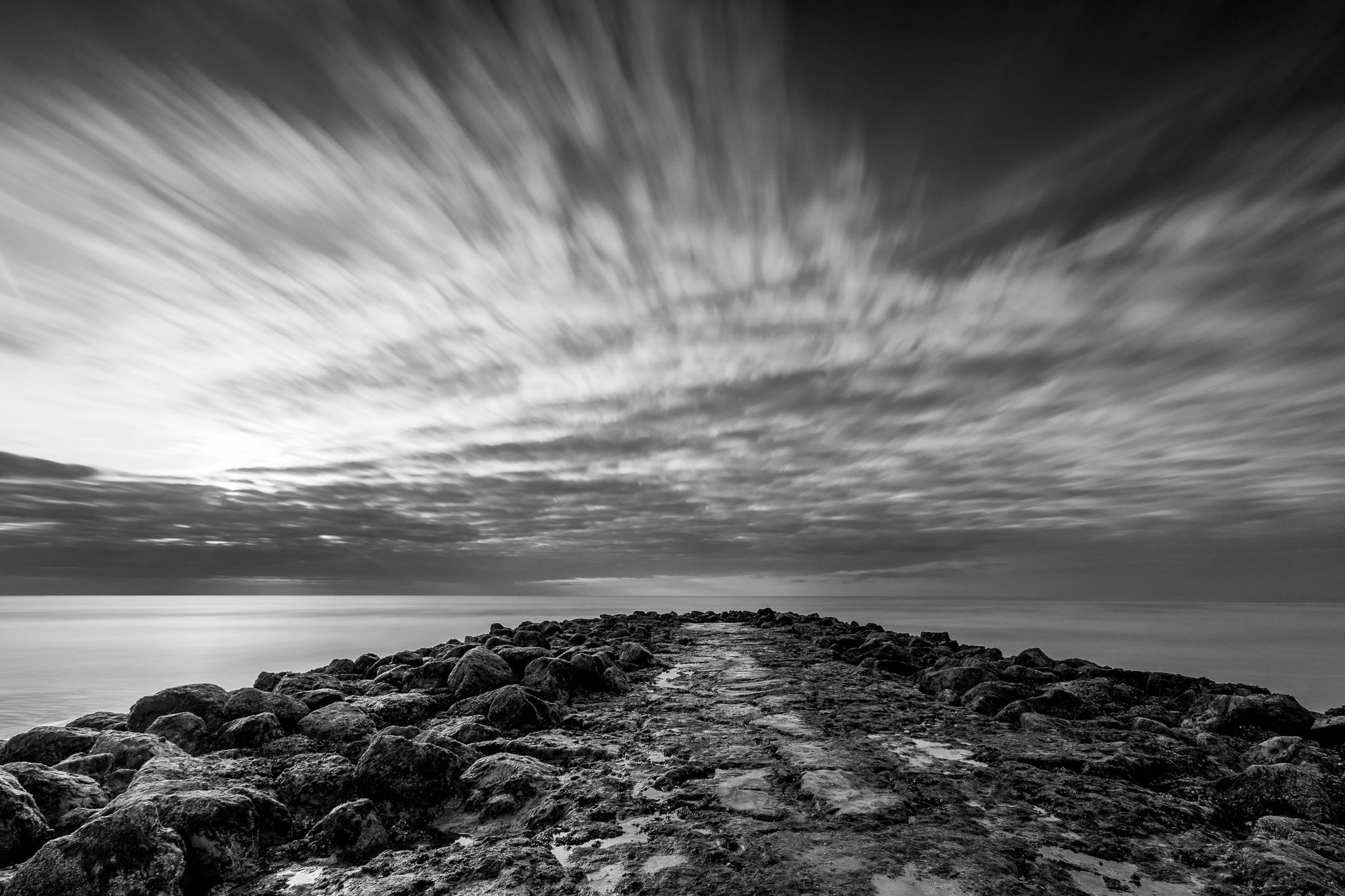Breakwater, Nieuwpoort, Belgium