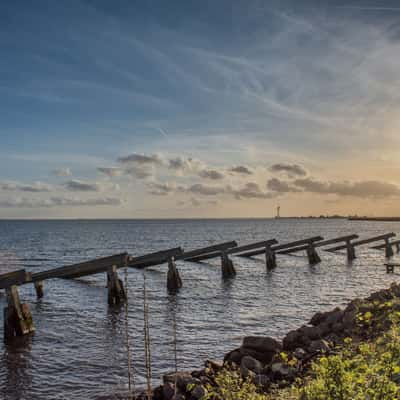 Breakwaters at Marken, NL, Netherlands