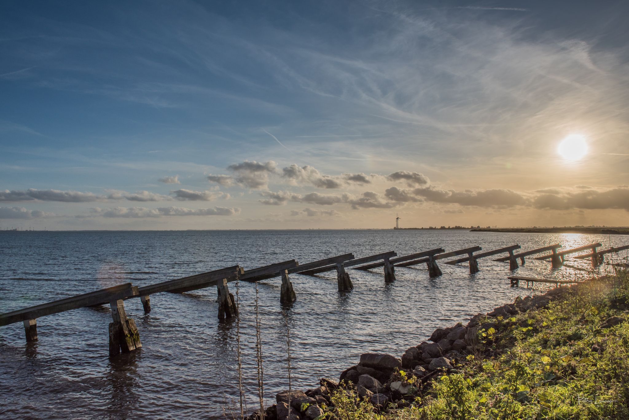 Breakwaters at Marken, NL, Netherlands