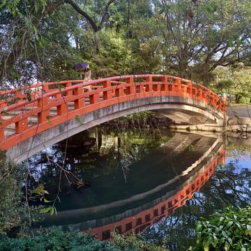 Bridge in Toyama Castle Gardens, Japan