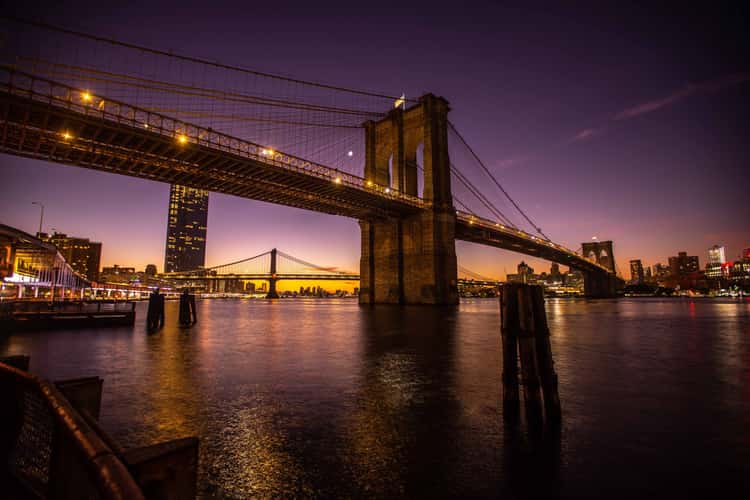 Brooklyn Bridge at night