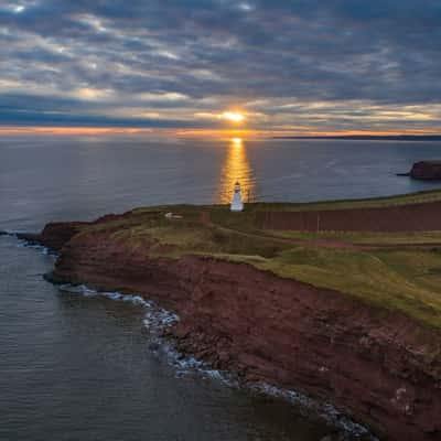 Cape Tyron Lighthouse sunrise Prince Edward Island, Canada