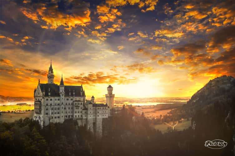 Neuschwanstein Castle from Marienbridge - The classic view