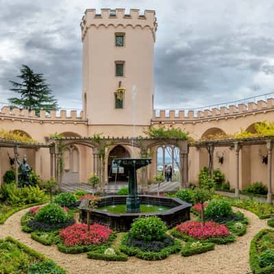 Castle Stolzenfels garden, Koblenz, Germany