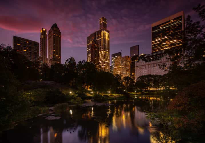 Central Park Reflections sunrise