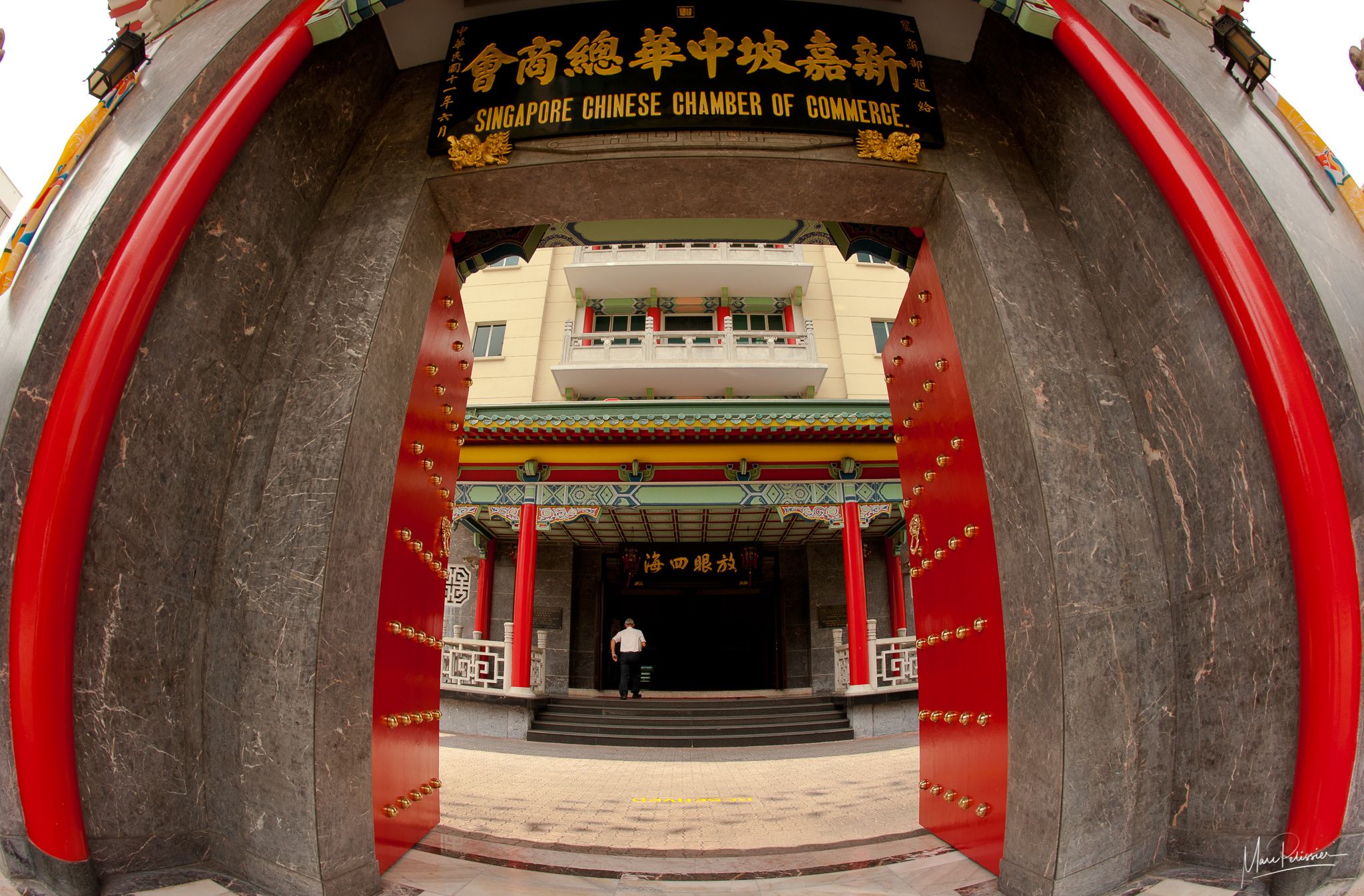 Chamber of commerce door, Singapore