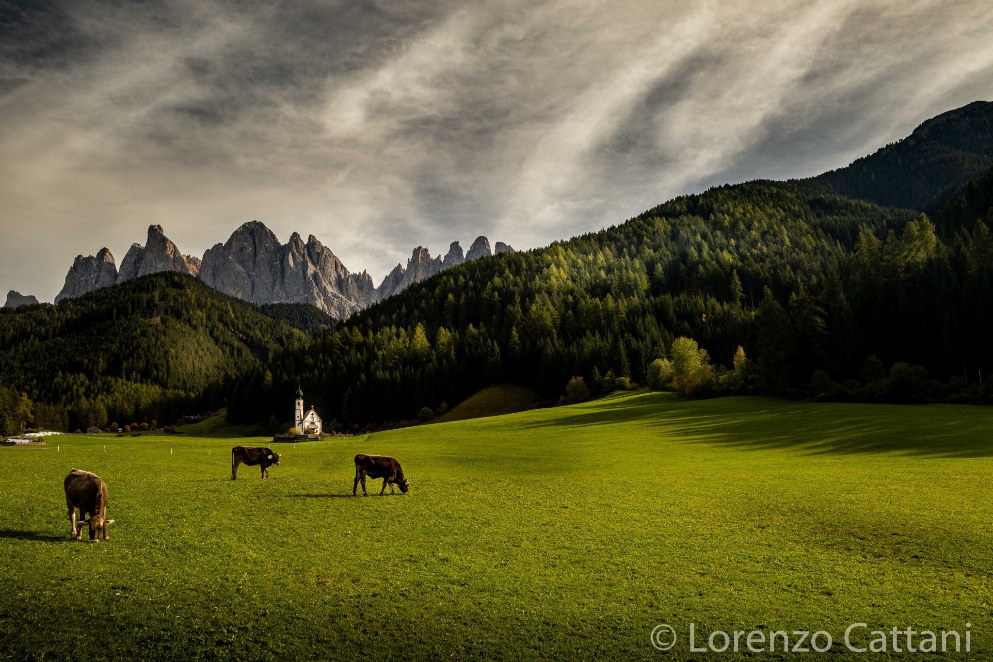 The Church of St. Johann in Ranui, Italy