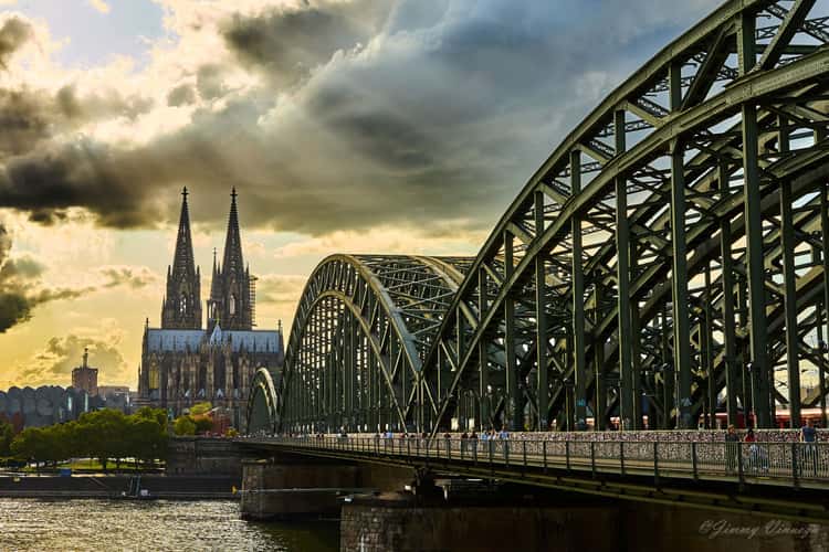 Hohenzollern Bridge with Cologne Cathedral, Cologne