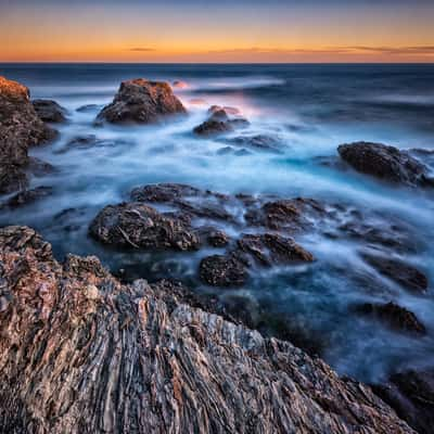 Crashing wave of Petit Gaou (small Gaou), France