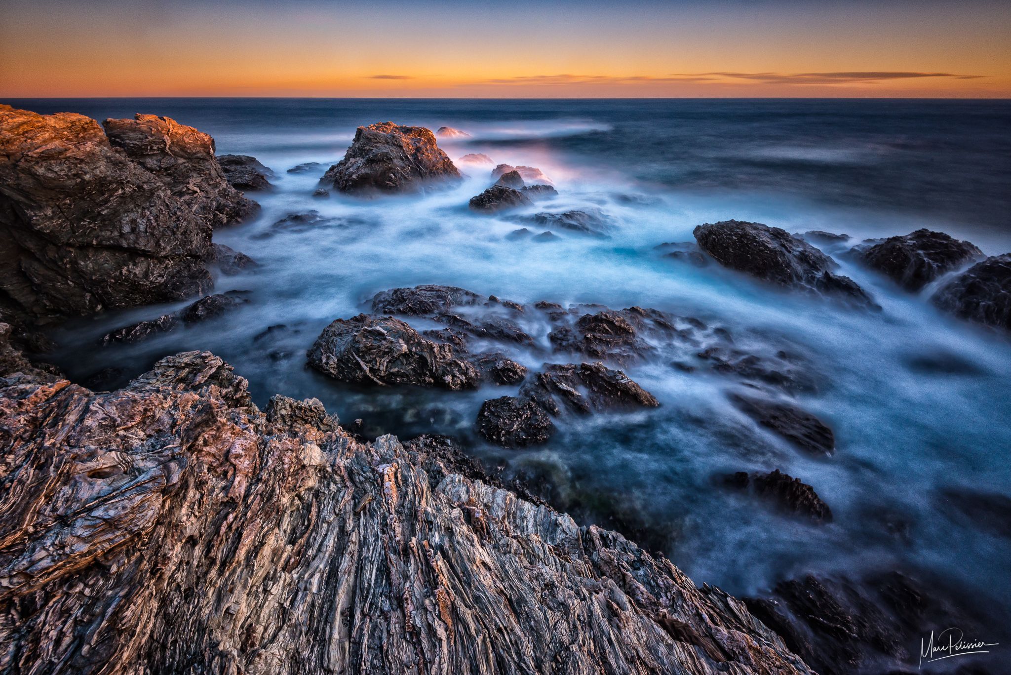 Crashing wave of Petit Gaou (small Gaou), France