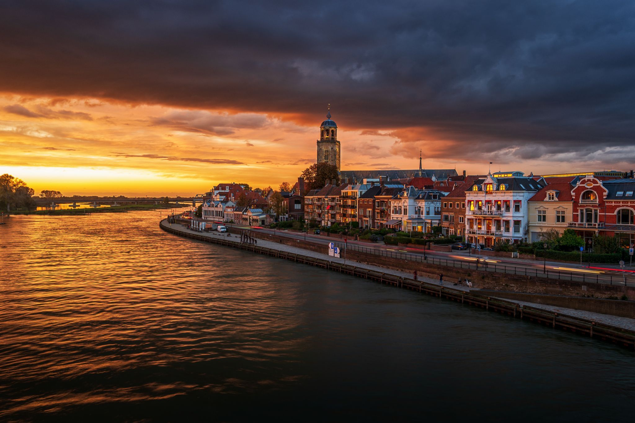 Deventer cityscape, Netherlands