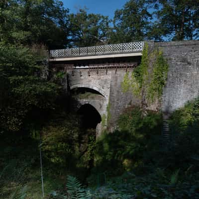 Devil's Bridge, the three bridges Ceredigion, Wales, United Kingdom