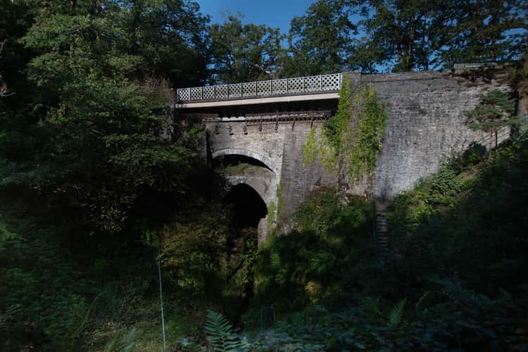 Devil's Bridge, the three bridges Ceredigion, Wales