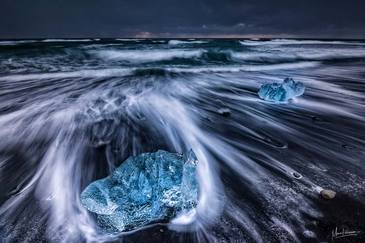 Diamond Beach Sunrise (Jokulsarlon Beach) Iceland