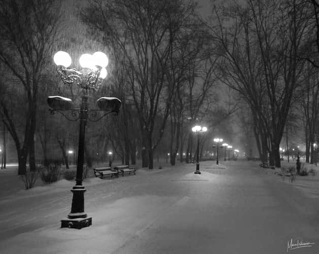 Donetsk winter view
