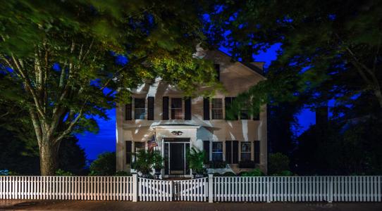 Edgartown Martha's Vineyard house blue hour