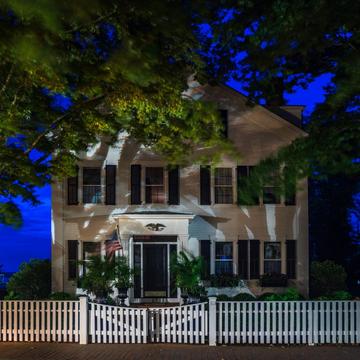 Edgartown Martha's Vineyard house blue hour, USA